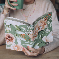 Notebook A5 Finest blossom green