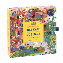 Palapeli 500 Piece- Professor Puzzle- Cat Cafe- Dog Park