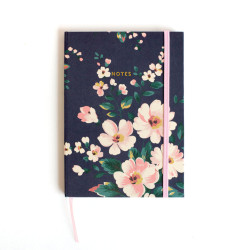 Navy Floral Cath Kidston A5 Notebook