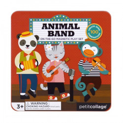 Animal band on-the-go magnetic play set