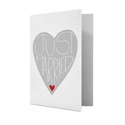 UNUSUAL GREETING CARDS - 11,5X17 JUST MARRIED