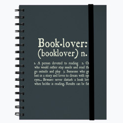 NOTEBOOK WITH SPIRAL - LARGE - BOOKLOVER