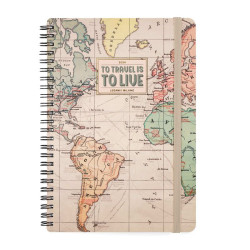 12M - LARGE  WEEKLY DIARY SPIRAL BOUND - PHOTO - TRAVEL