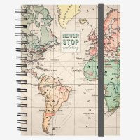 SPIRAL NOTEBOOK - LARGE LINED - TRAVEL
