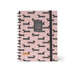 NOTEBOOK WITH SPIRAL - LARGE - PUPPIES