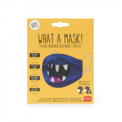 WHAT A MASK! - REUSABLE FACE MASK - KID SIZE - SMILE