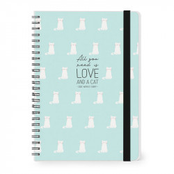 LARGE WEEKLY SPIRAL BOUND DIARY 12 MONTH 2022 - KITTENS
