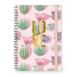 LARGE WEEKLY SPIRAL BOUND DIARY 12 MONTH 2022 - LOVE