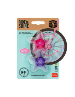 SET OF 2 BICYCLE SPOKE LIGHTS - RIDE & SHINE - UNICORN