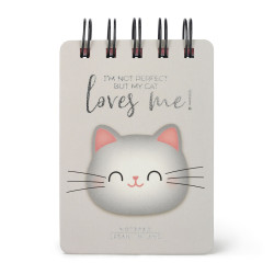MINI SPIRAL NOTEBOOK - LINED - KITTY