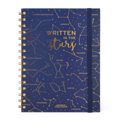 SPIRAL NOTEBOOK - LARGE LINED - STARS