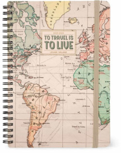 16M - LARGE WEEKLY SPIRAL BOUND DIARY - PHOTO - TRAVEL
