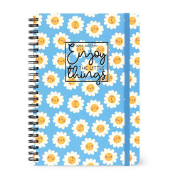 LARGE WEEKLY SPIRAL BOUND DIARY 16 MONTH 2022/2023 - DAISY