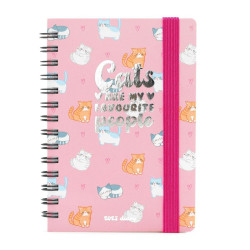 SMALL WEEKLY SPIRAL BOUND DIARY 12 MONTH 2023 - KITTY