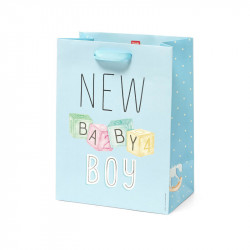 GIFT BAG - MEDIUM - NEW BABY BOY
