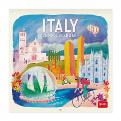 UNCOATED PAPER CALENDAR 2022 - 18X18 cm ITALY