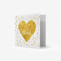 GREETING CARDS - 7X7  SO LOVED