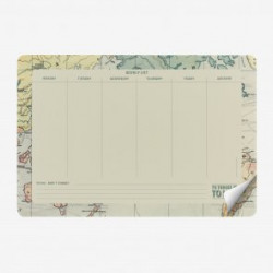 SMART NOTES - PAPER MOUSEPAD & NOTEPAD - MAP