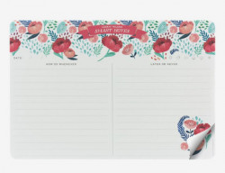 SMART NOTES - FLOWERS  - PAPER MOUSEPAD & NOTEPAD