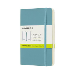 MOLESKINE CLASSIC NOTEBOOK POCKET PLAIN SOFT COVER REEF BLUE