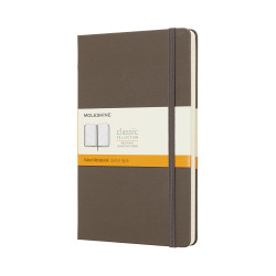 MOLESKINE CLASSIC NOTEBOOK LARGE RULED SOFT COVER EARTH BROWN