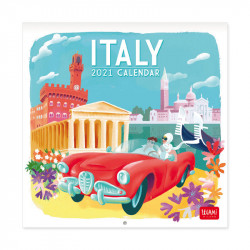 UNCOATED PAPER CALENDAR 2021 - 18X18 cm ITALY