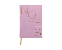 Hard Cover Lilac Suede Journal
