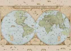 Palapeli (1000 palaa): Wandkaart van de wereld door Joan Blaeu, Het Scheepvaartmuseum