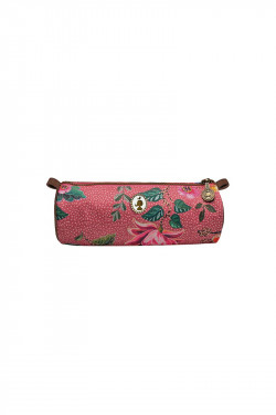 pencil case round / painted forest pink