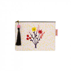 pencil case flat / flowers