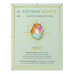 Gem Card: Birthday Quartz