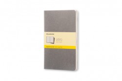 MOLESKINE CAHIER JOURNALS LARGE SQUARED PEBBLE GREY