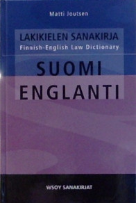 Lakikielen sanakirja suomienglanti