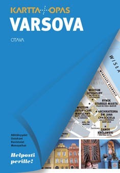 Varsova (kartta + opas) uusi kartta 1704x 9789511278771 Rosebud Books